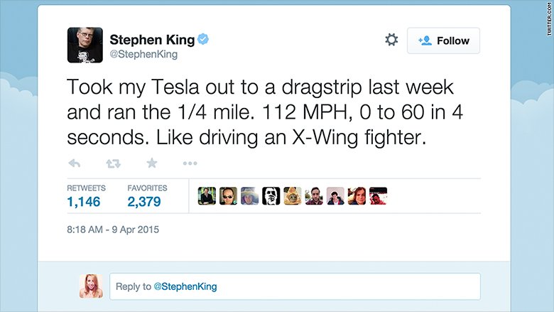 stephen king tesla tweet