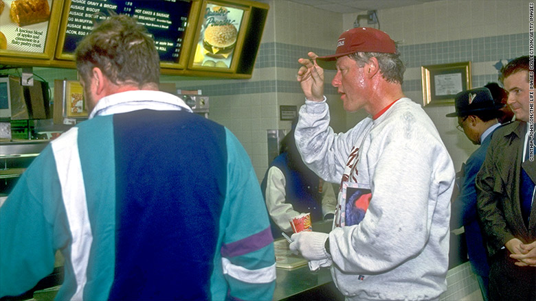 fast food bill clinton ordering mcdonalds