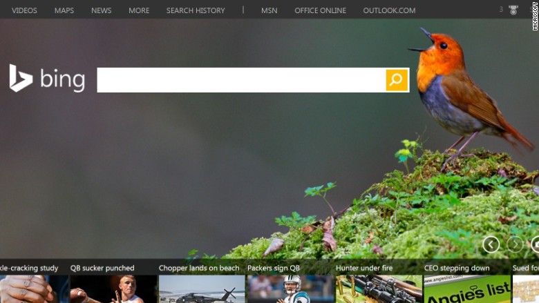bing search page