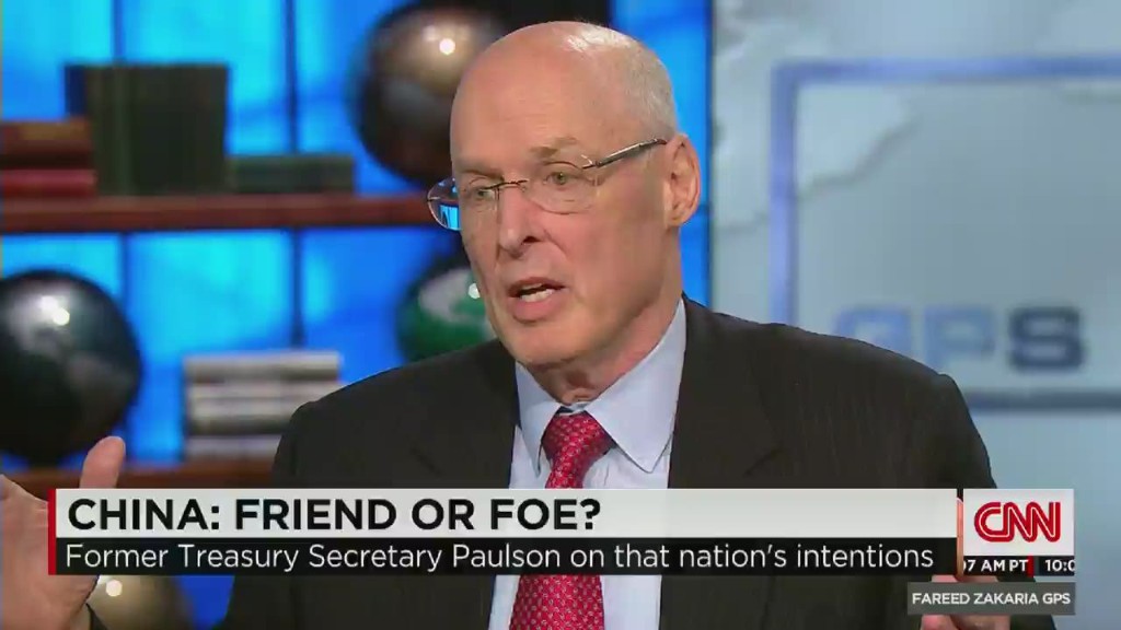 Hank Paulson: China key to global growth