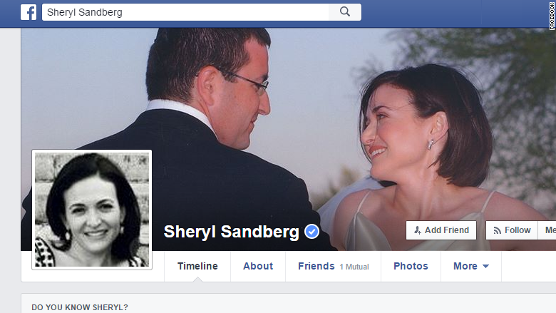 sandberg facebook profile