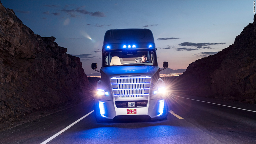 Self-driving trucks hit Nevada roads