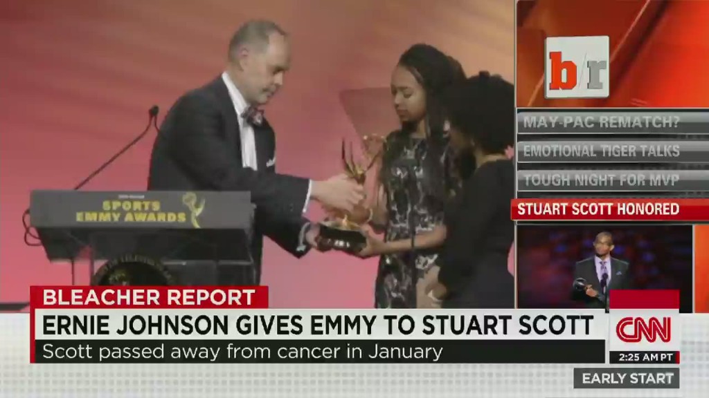 Ernie Johnson honors Stuart Scott