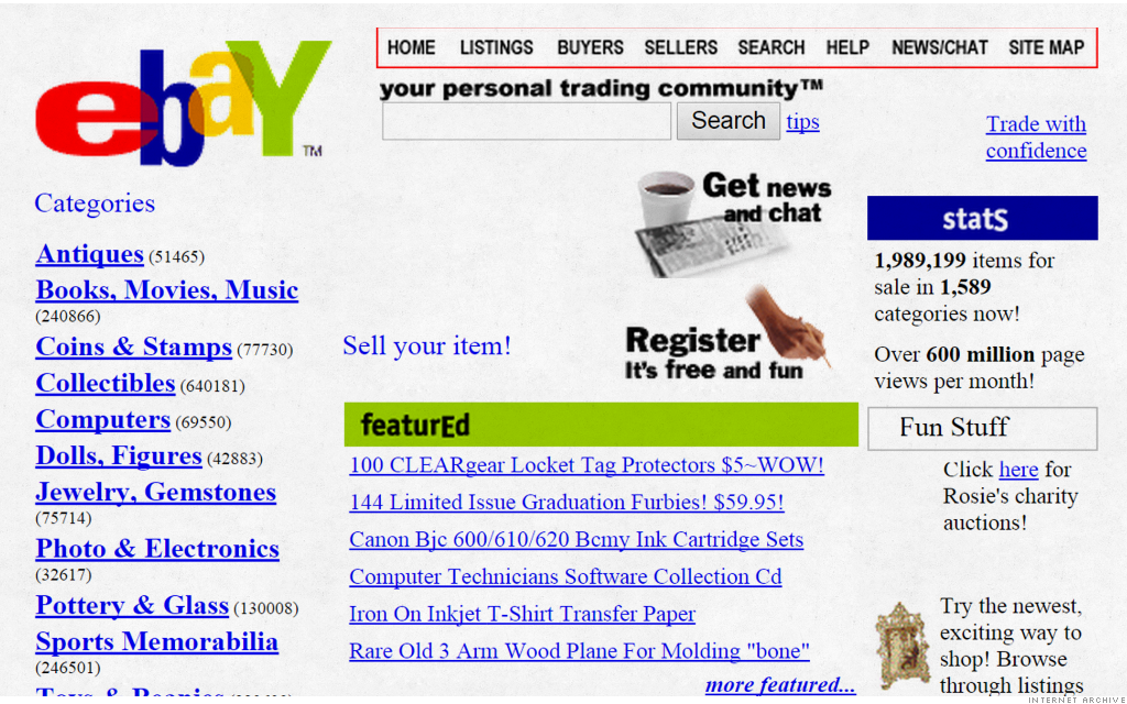old website ebay