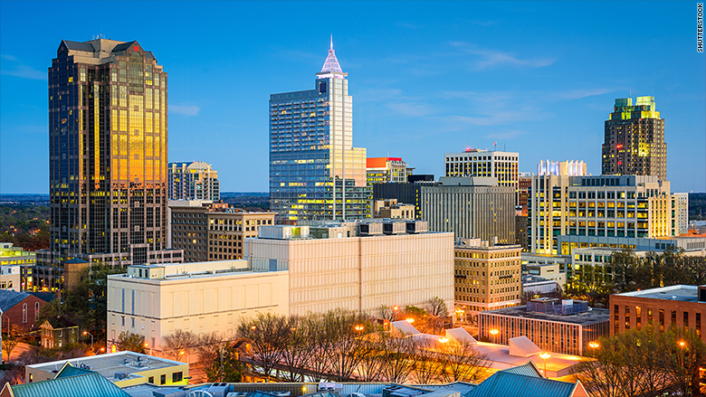 top 10 job cities raleigh