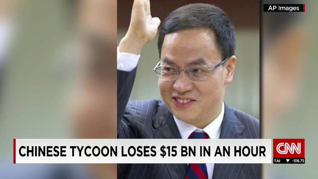 Hanergy chairman loses $15 billion in one hour