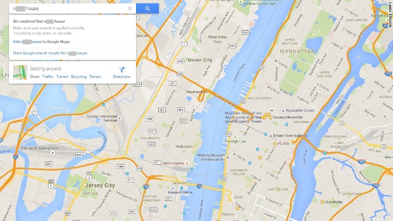 white house google maps n-word issue fixed
