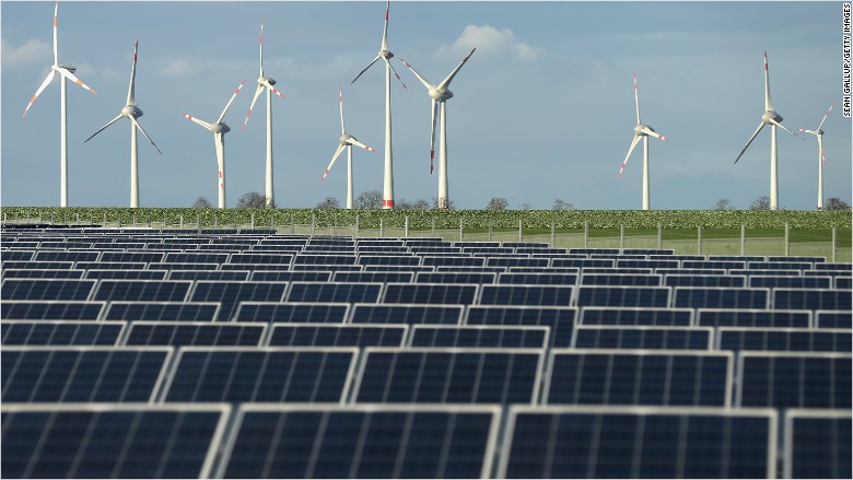 green energy solar wind