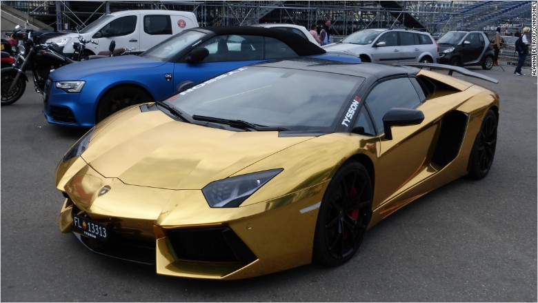 monaco rich gold car