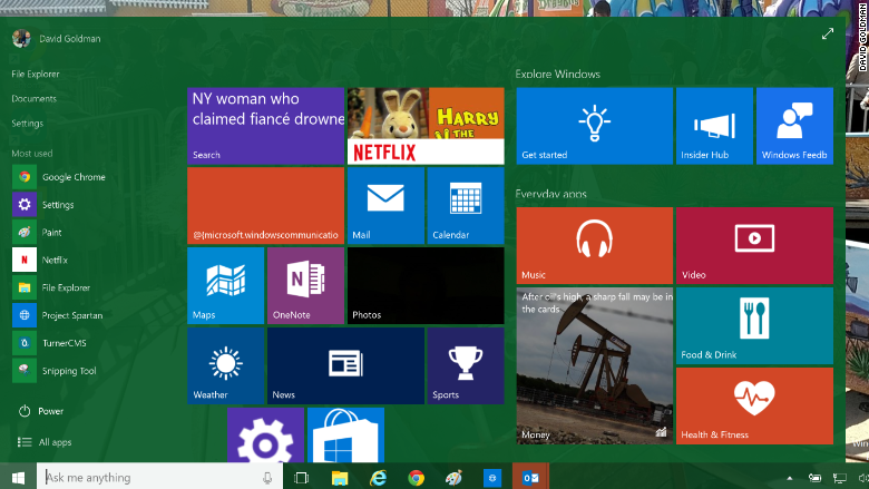 windows 10 start build 10074