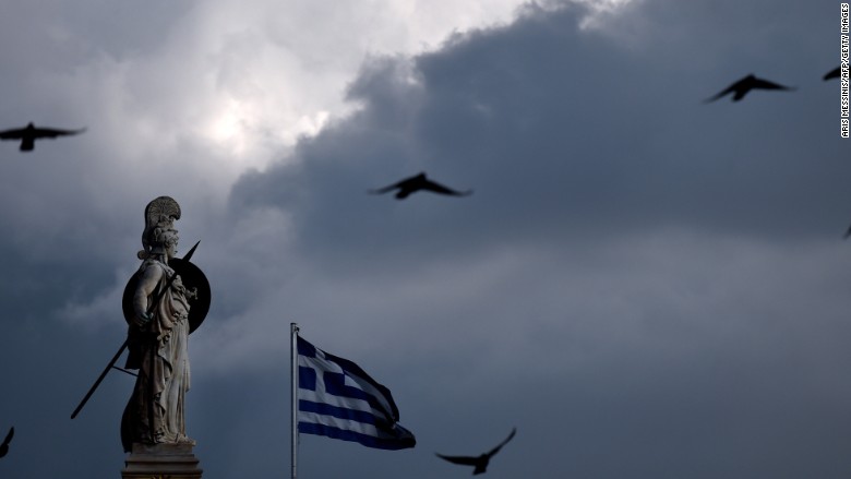 greece greek flag economy