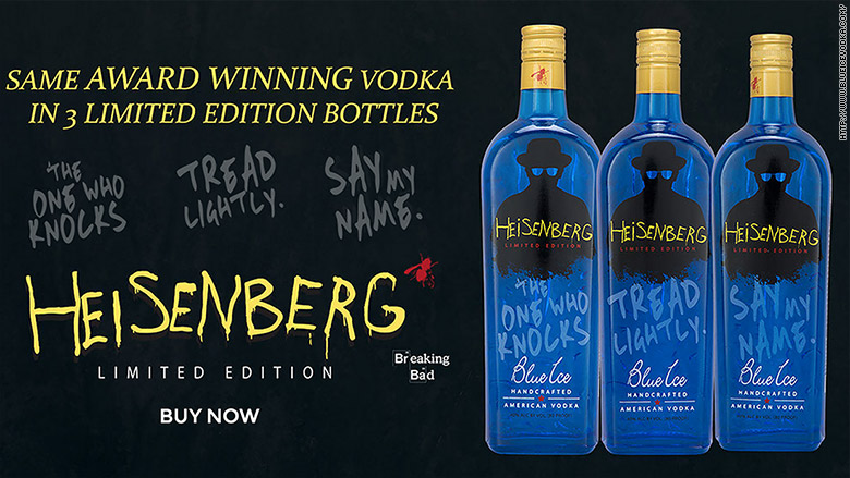 Say My Name Breaking Bad Has A Blue Brand Of Vodka 1855