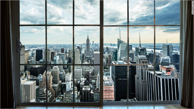 Manhattan apartment window view