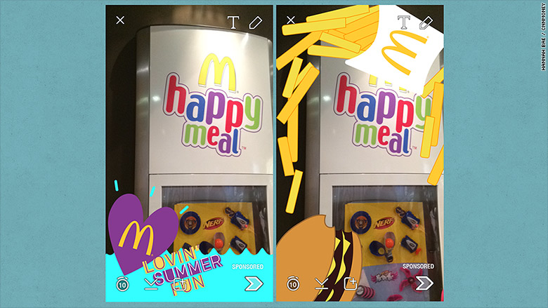 mcdonalds snapchat