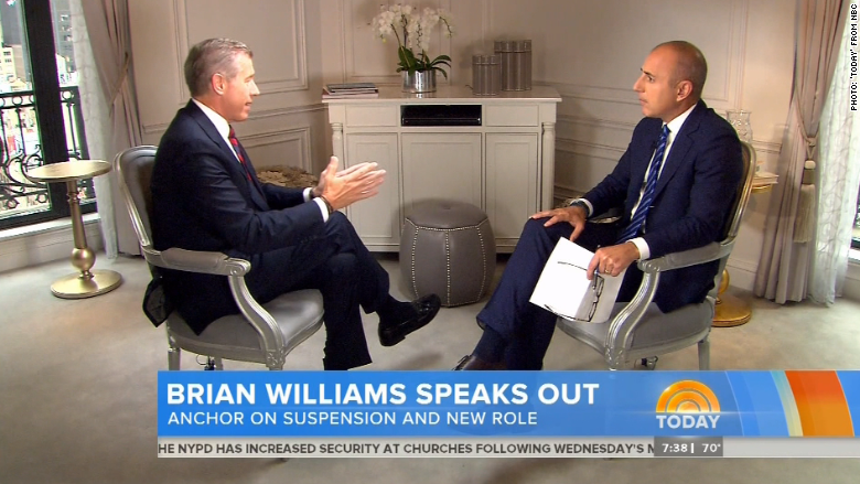 Brian Williams Today show interview 