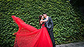 taiwanese bride red dress fly