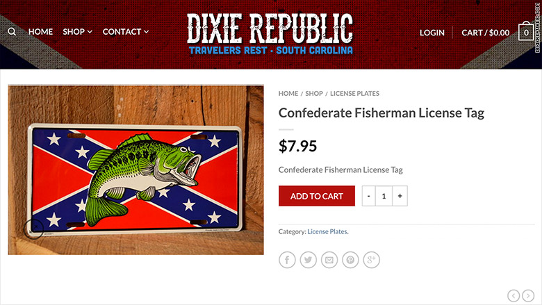 confederate fishing plate