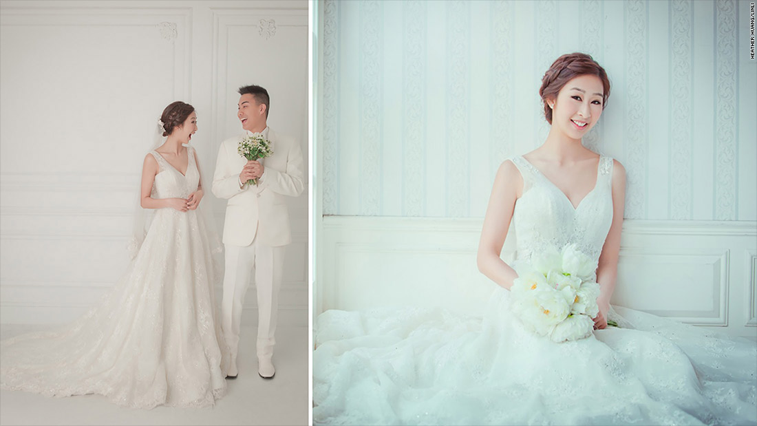 taiwanese bride indoor white split
