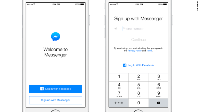 Facebook messenger phone number