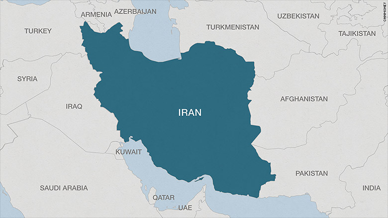 map iran