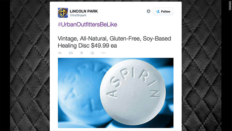 urban outfitters be like aspirin