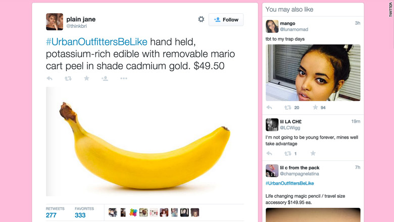 urban outfitters be like banana