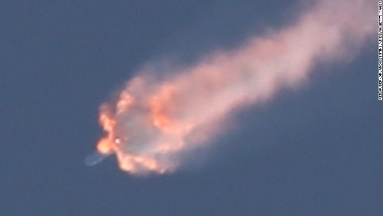 SpaceX rocket explodes after launch