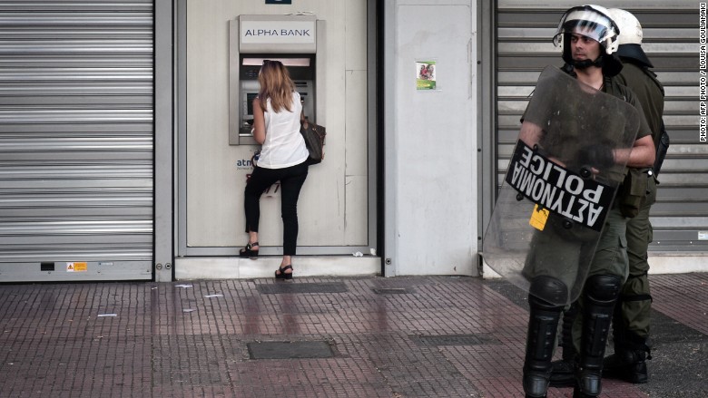 Greece atm police