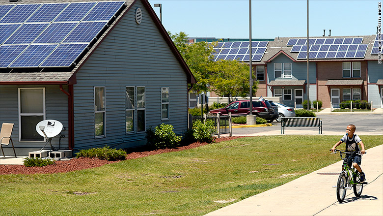 housing solar panels