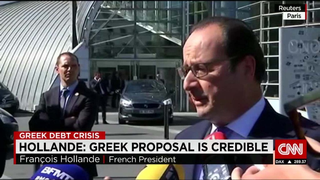 French president: Greek proposal is 'credible'