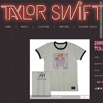 taylor swift merchandise in india