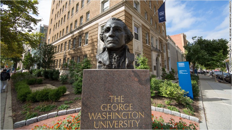 george washington university bust