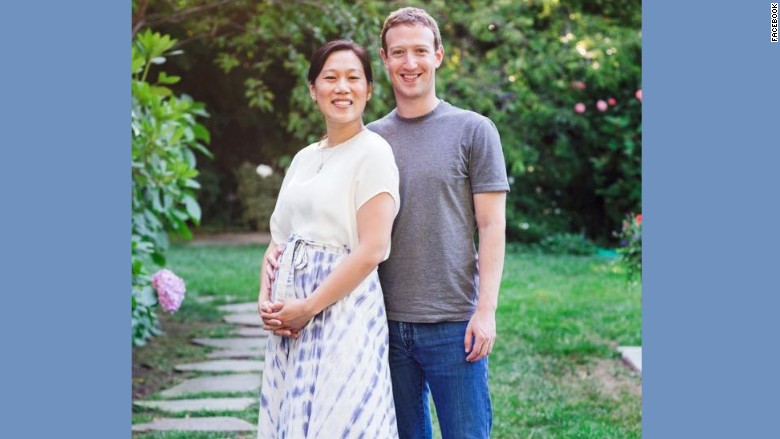 zuckerberg baby announcement