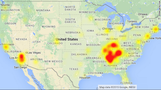 Sprint Cell Phone Outage Map Why A Massive Cell Phone Outage Hit The Southeast