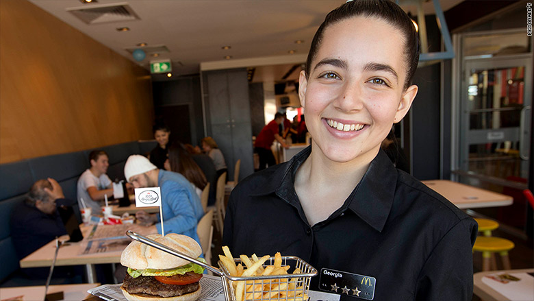 mcdonalds france table service