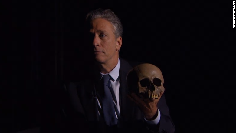 jon stewart skull