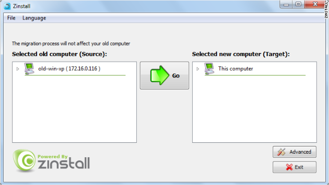 zinstall easy transfer vs goodsync