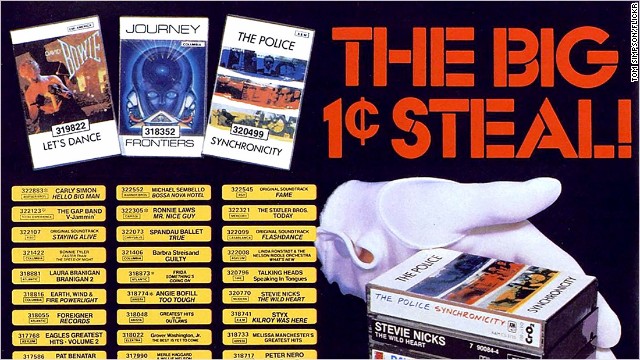 How Columbia House made money giving away records, tapes and CDs