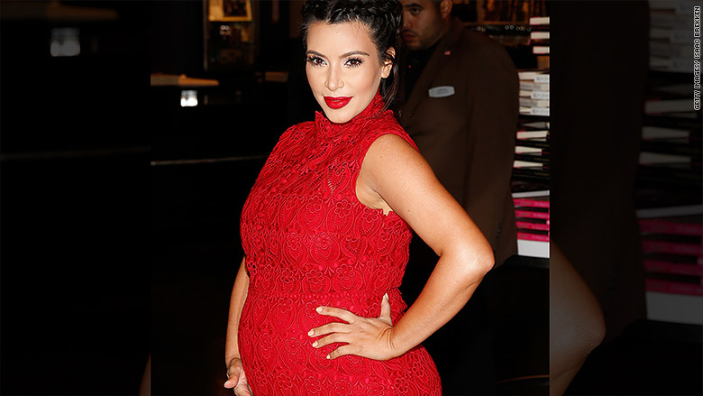 kim k baby bump