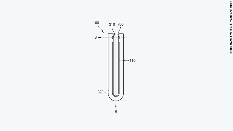 patent 2015 samsung foldable calling