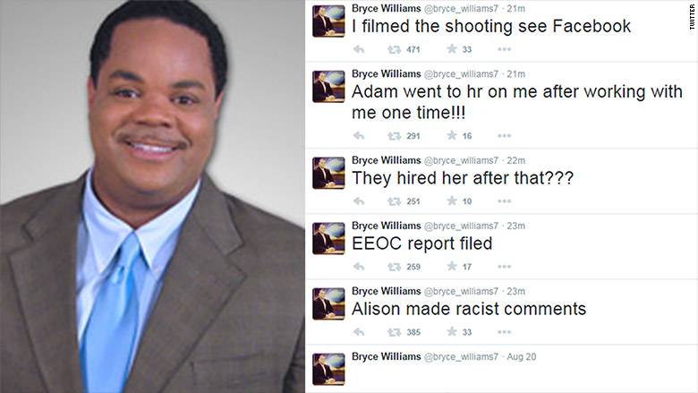 wdbj shooting tweets bryce williams