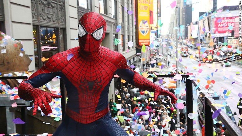 times square spiderman marvel nypd spider disney arrested minnie mouse money evict helping isn want