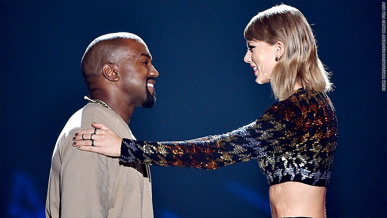 kanye taylor vmas