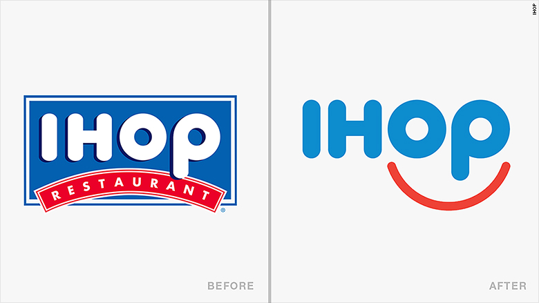 old new logos ihop
