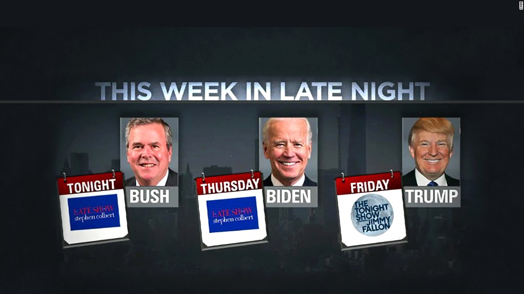 Candidates add late-night TV to campaign stops