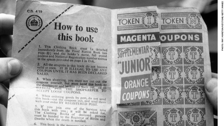 uk 50s ration book