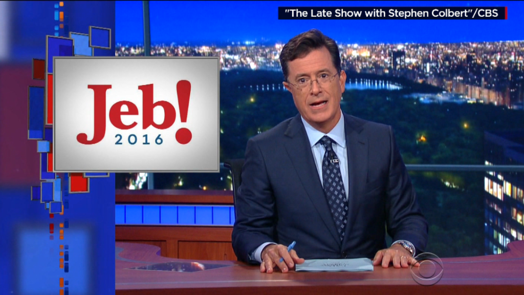 Colbert and Fallon compete for presidential punchlines
