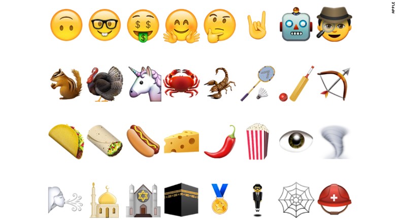 Emoji za mpya katika android OS 