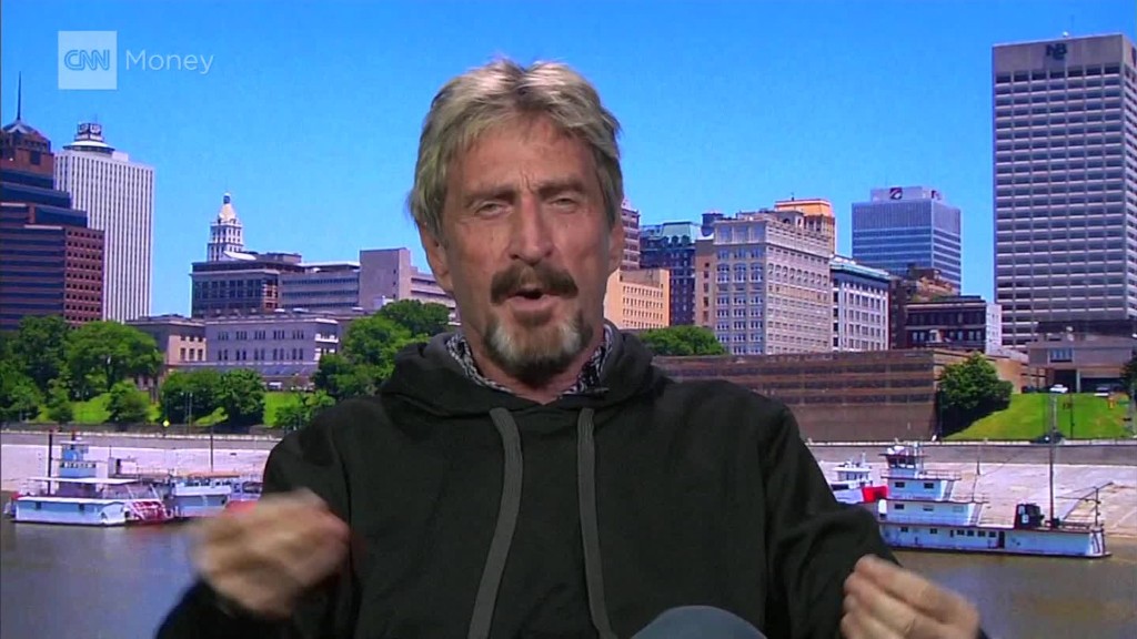 John McAfee on checkered past: "People experiment."