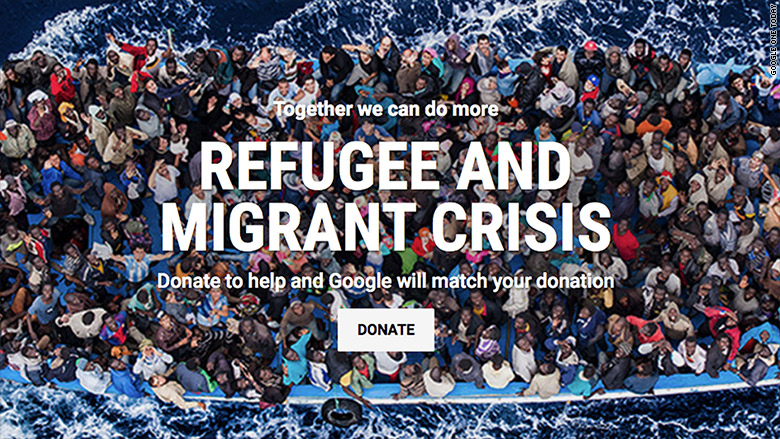 google refugee crisis donation 2